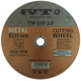 Диск отрезной по металлу IVT CW-230-20, 230×2×22 мм