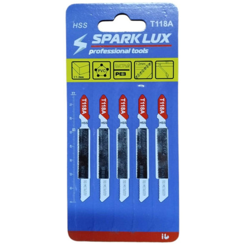 Пилки для лобзика по металлу Spark Lux T118A, 5 шт