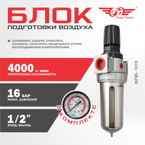 Влагоотделитель TT БПВ-103, 16 бар, 4000 л/мин