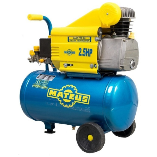 Компрессор масляный MATEUS MS03202 24литра 1,8кВт/8бар/поршневой